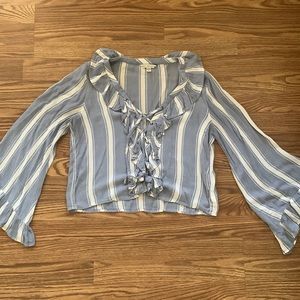 American Eagle tie up blouse